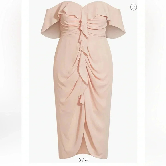 City chic va va voom citronelle dress size M/18 - Picture 16 of 16